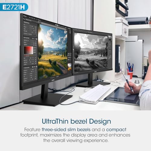 KOORUI 27 Inch QHD (2560x1440) IPS HDR Ultra-Thin Computer Gaming Monitor, 120Hz Refresh Rate, DCI-P3 95%, FreeSync & G-Sync, 1ms MPRT, VESA 100x100mm, Tilt Adjustable for Game and Work, E2721H - size: 27"/120Hz/QHD/IPS