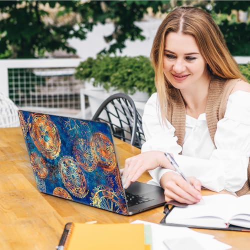 Laptop Skin Sticker Decal, Universal Reusable Vinyl Laptop Cover for 12" 13" 13.3" 14" 15" 15.4" 15.6" Notebook PC, Reusable Waterproof Scratch-Resistant with 2 Wrist Pads,Art Mandragora - color: Art Mandragora