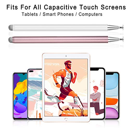 Stylus Pen for Touchscreen - 1.5mm Ultra-Fine Tip Stylus Pen for iPad Pro, Air | Magnetic Cap | 12H Battery | No Bluetooth | Compatible with iPhone, Android, Chromebook, Tablets