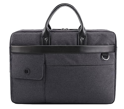 Lekesky Briefcases laptop Bag 15.6 Inch Travel Briefcase Water Resistant Expandable Shoulder Bag Messenger for Men
