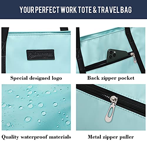BUG Lightweight Women Laptop Tote Bag for Work, Casual Handbag for Travel Beach College Teacher - color: Navy