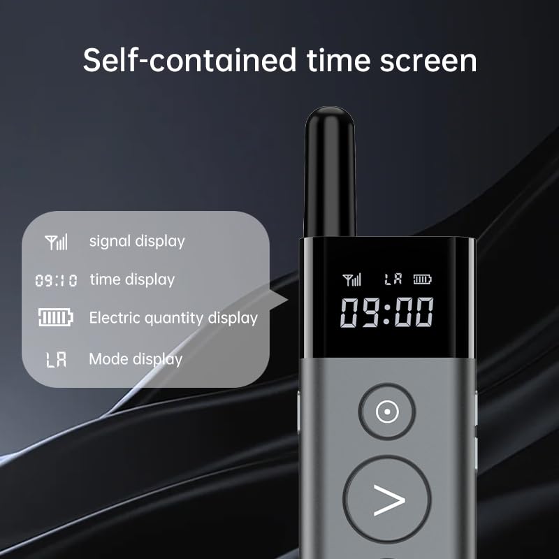 ASING Up to 980ft Long Range Wireless Presentation Remote, PowerPoint Clicker with Air Mouse, Volume Control, Spotlight and Magnifier Feature, Plug & Play for Windows/Mac,Ipad,Laptop & Keynote etc.
