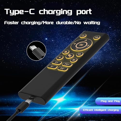 iPazzPort Air Mouse & PC Remote Keyboard: Bluetooth & 2.4G Backlit | Rechargeable • Aluminum Alloy Design • Compatible with Laptop, Android TV Box, HTPC