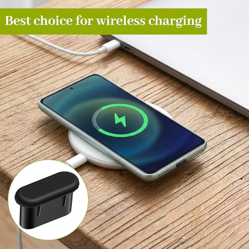 USB C Dust Plug, 20 Pcs Silicone USB C Plug Cover | Charging Port Cover with 5 Cleaning Brushes, Type C Cleaning Tool Kit for Apple 15/16/17/Samsung