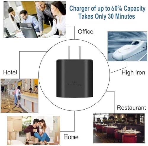 Samsung Super Fast Charger, 45W USB-C Super Fast Charging Wall Charger - PD GaN Power PPS Charger for Samsung Galaxy S26 S25 S24 S23 S22 Ultra Plus S20 Note10 Tab S8 Ultra.