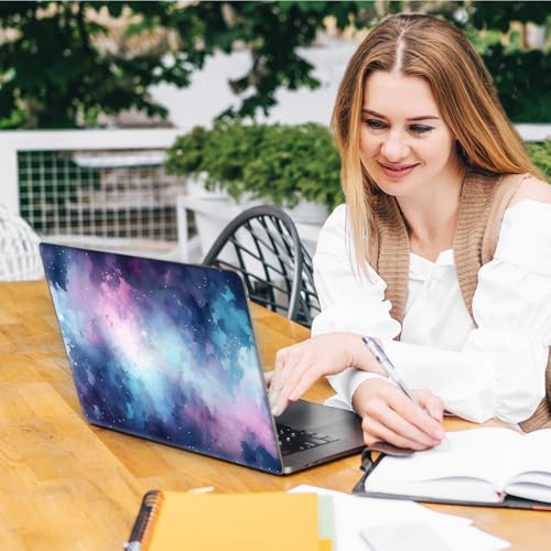 Laptop Skin Sticker Decal, Universal Reusable Vinyl Laptop Cover for 12" 13" 13.3" 14" 15" 15.4" 15.6" Notebook PC, Waterproof Scratch-Resistant with 2 Wrist Pads, Easy to Apply & Remove,Art Galaxy - color: Art Galaxy