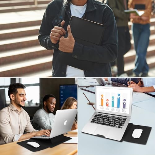 HoYiXi 13.3'' /13.6'' Laptop Sleeve Case Leather Bag with Stand Compatible with MacBook Pro 14/MacBook Air 13(M1 M2)/13.3'' Yoga/Dell XPS 13/HP/Matebook 14'' Laptop case, Black - color: black, size: 13.3'' / 13-14 Inch Laptop Sleeve
