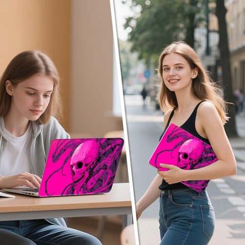Universal Laptop Skin Sticker Decal, 12"-15.6" Aesthetic Vinyl Wrap, Cybernetic Skull Tentacles Waterproof Notebook Cover Art Protector for MacBook HP Dell Lenovo, Fits 13" 14" 15" 15.6" - color: Cybernetic Skull Tentacles