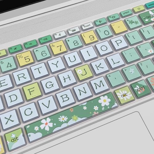 Keyboard Cover for 15.6" HP ProBook 450/455/650 G8/G9/G10, ZBook Power G8/G9 - Cute Spring Flowers Keyboard Skin - color: Spring Flowers