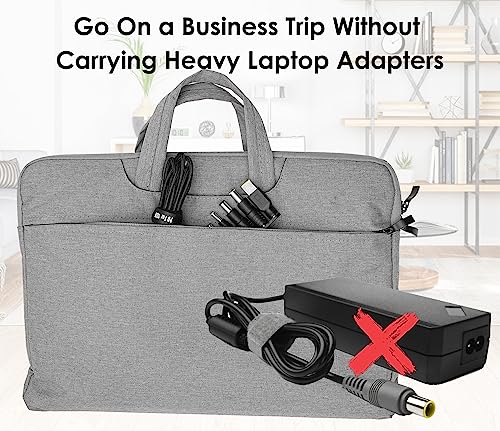 USB C to DC Adapters 10PCS Power Plug Kit,100W PD Power Cable&5.5x2.1 Jack | Universal Charger Supply 100W PD Power Cable for Sony Toshiba Samsung Acer Asus Lenovo Dell HP Laptop Charging Connector Tips