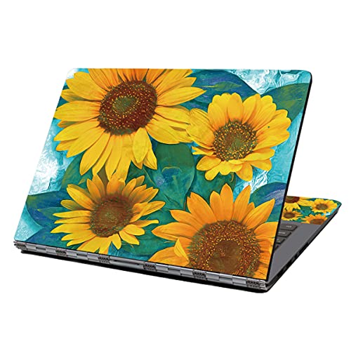 Laptop Skin Sticker Decal,12" 13" 13.3" 14" 15" 15.4" 15.6" Laptop Skin Sticker Protector Cover for Toshiba Hp Samsung Dell Apple Acer Leonovo Sony Asus Laptop Notebook (Sunflower) - color: Sunflower