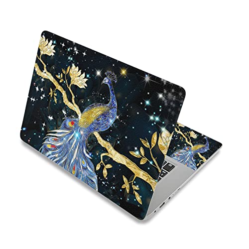 Laptop Skin Sticker Decal,12" 13" 13.3" 14" 15" 15.4" 15.6 inch Laptop Skin Sticker Cover Art Decal Protector Notebook PC (Peacock) - color: Peacock