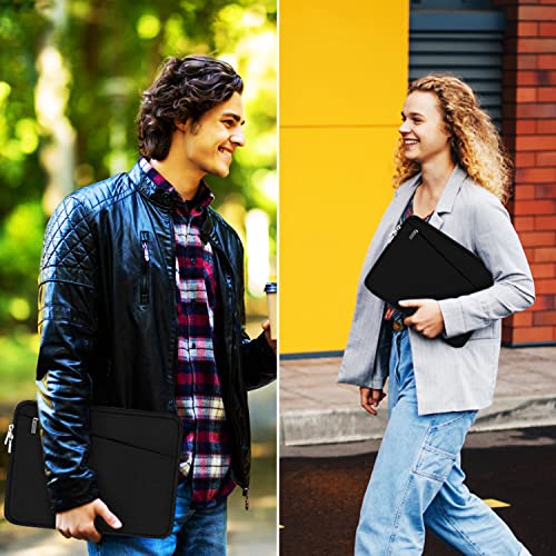 Laptop Sleeve Case 17 inch, Durable Computer Carrying Bag with Front Pocket | Laptop Case, Computer Sleeve Handbag with Front Pocket, Laptop Cover for 15-16 Inch HP, Dell, Lenovo, Asus, Notebook, Black - color: Black, size: 17 Inch