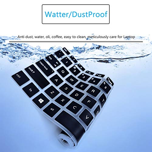 Keyboard Cover for 17.3 HP Laptop 17-by 17-bs/ca 17t-by400/by500 17-by4013dx 17-by0053cl 17-by4633dx 17-by3613dx 17-by1053dx 17-by0021dx by4061nr by3053cl by3065st by4623dx(Not Fit 17-cn/cp/cw/ch/cr) - color: Black