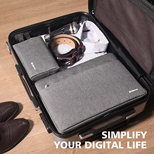 NIDOO 13-14 inch Laptop Sleeve Case Computer Notebook Bag for 13" MacBook Air / 13.5" Surface Book / 13.5" Surface Laptop 2 3 4 / Surface Book 2 3 / 13.3" ThinkPad L380 L390 Yoga /13.9" Yoga C930 - color: Grey, size: 13-14 Inch