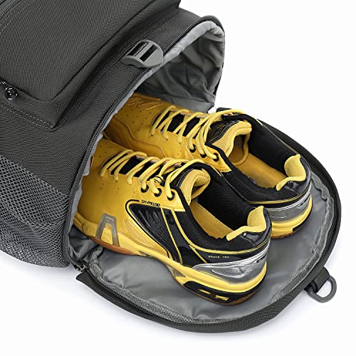 Kalesi Gym Duffle Bag Backpack 4-Way Waterproof with Shoes Compartment for travel Sport Hiking laptop - color: Gray