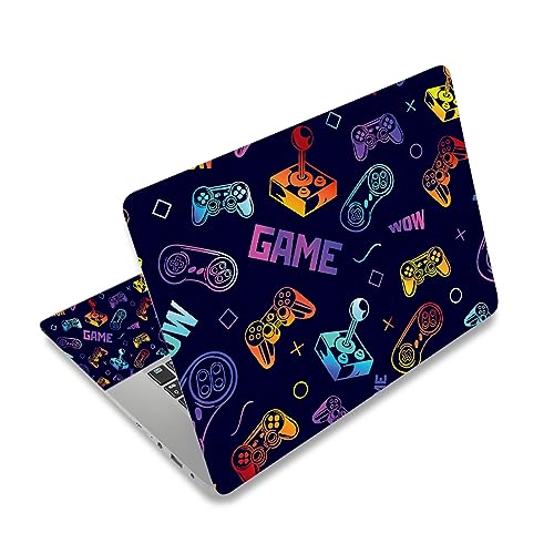 Laptop Stickers Decal,12 13 14 15 15.6 inches Netbook Laptop Skin Sticker Reusable Protector Cover Case for Toshiba Hp Samsung Dell Apple Acer Leonovo Sony Asus Laptop Notebook (Game) - color: Game