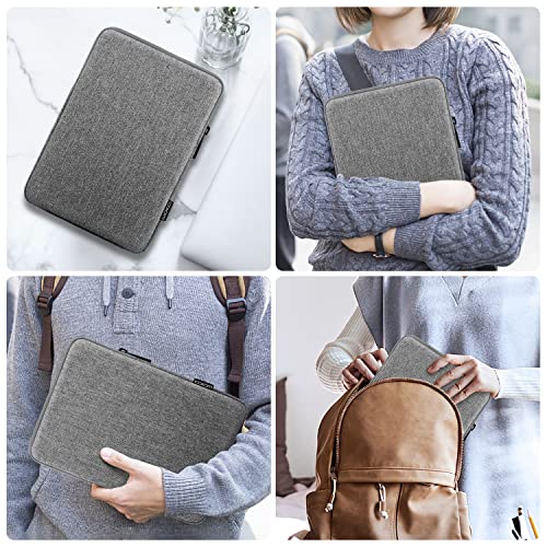MoKo 9-11 Inch Tablet Sleeve Bag Padded Protetive Carrying Case | Fits New 11inch iPad Air M4, iPad A16 2025, iPad Pro 11 M4, Air 5/4/3, iPad 10/9/8th Gen, Tab S8/S9 11", Light Gray - color: Light Gray, size: 9-11 inch