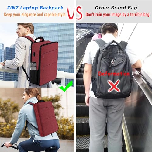 ZINZ Slim & Expandable Laptop Backpack 15 15.6 16 Inch Case, Water Resistant Travel Backpack Compatible with MacBook Pro/Neo 16" 15", Dell XPS 15 16 and Most 15" 15.6" 16" Notebooks,R01D02 - color: R01d02, size: 15"-16"