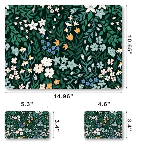 Laptop Skin Sticker Cover Decal, 12 13 13.3 14 15 15.4 15.6 inch Laptop Notebook Vinyl Skin Sticker Cover Art Protector, Green Flower Plants - color: Green Flower Plants
