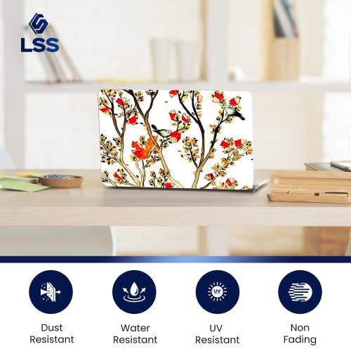 LSS 15 15.6 Inches Laptop Notebook Skin Sticker with 2 Wrist Pads - Reusable Cover Protector Vinyl Sticker Cover Decal, 13" - 16" HP Apple Asus Acer Samsung - Birds and Animal - color: Birds and Animal, size: 13" - 16"