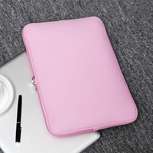 RAINYEAR 13.3 Inch Laptop Sleeve Case Padded Carrying Bag, Pink | Slim Protective Soft Zipper Computer Cover for 13.3 Inch Notebook Computer Chromebook 14 inch MacBook Pro/Max M1 M2 M3 M4 M5 - color: Pink, size: 13"-13.3"