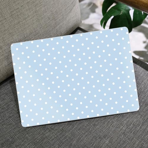 MEEgoodo for M5/M4/M3/M2 MacBook Air 15 inch Case 2026 2025 2024 2023, Case Fit Model (A3448/A3241/A3114/A2941) for MacBook Air 15.3 inch, Blue & White Polka Dots - color: Blue & White Polka Dots