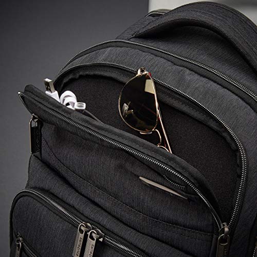 Samsonite Modern Utility Double Shot Laptop Backpack, Charcoal Heather, One Size