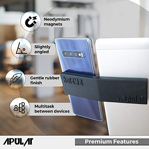 Portable Magnetic Side Mount, Strong Holder to Attach Your iPhone, iPad or Second Screen to Your Laptop or Desktop Computer Monitor, Expand Your MacBook with a Mobile Display