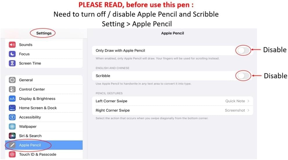 Black Stylus Pen Pencil 1st Gen Generation Replacement for Apple iPad Pro 1st 2nd iPad 1 2 3rd 4th 5th iPad mini 1 2 3 4 iPad Air 1st 2nd iOS Android Capacitive Tablet Touch Screen+Free Holder