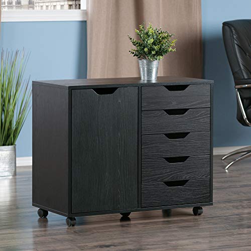 Winsome cabinets Wood Halifax Storage/Organization, Black - color: Black, style: Contemporary