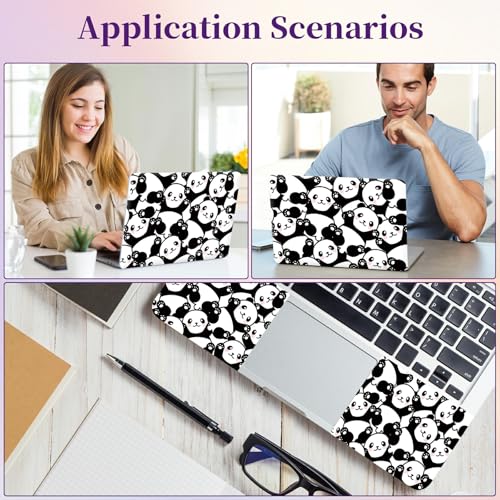 Laptop Skin Sticker Laptop Cover for 12" 13" 13.3" 14" Laptop Stickers,Reusable Skin Sticker Cover Personalized Art Waterproof & Scratch-Resistant Protector Case,Cute Pandas - color: Cute Pandas