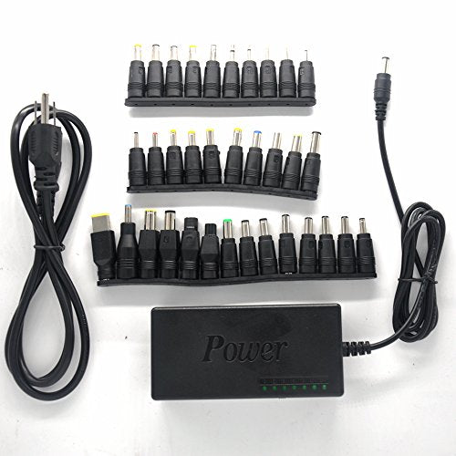 Pardarsey Universal AC Power Adapter Charger 96W with 34 pcs Adapters 12V-24V Compatible for Notebook Acer Asus Toshiba Dell Lenovo IBM HP Compaq Samsung Sony Gateway Fujitsu Mobile Phone DVD LCD
