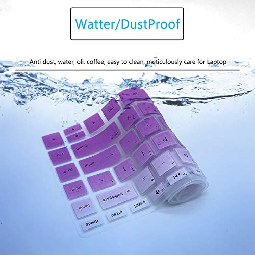 Keyboard Cover for HP Laptop 14-dq/dk/cf/fq 14-fq1025cl 14-fq0013dx 14-fq0045nr 14-fq1003cl 14-fq0032ms 14-fq0110wm 14-fq1021nr fq0032ms fq1023cl fq0020nr fq0037nr fq0060nr fq0090tg fq0080nr fq0030nr - color: GradualPurple