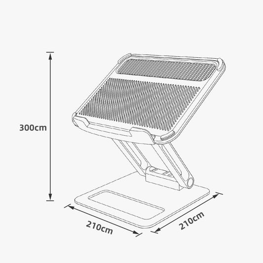 Computer Stand, Radiator Base Fan Aluminum Alloy Desktop
