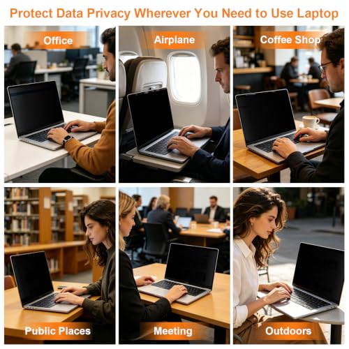 Magnetic Privacy Screen for MacBook Air 15 Inch (2023-2026, M2, M3, M4, M5) | Removable Reduce Eye Strain Laptop Privacy Screen Shield and Anti Scratch Protector for Mac 15.3in - size: for MacBook Air 15 Inch