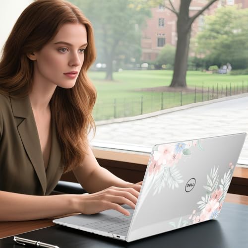 Batianda Lovely Flowers Case for Dell XPS 13 Laptop 2024 2025 | Fits Model 9340/9345/9350 13.4" Display, Lightweight Slim Hard Shell Protection for Women Students and Floral Lovers - color: Cute flower