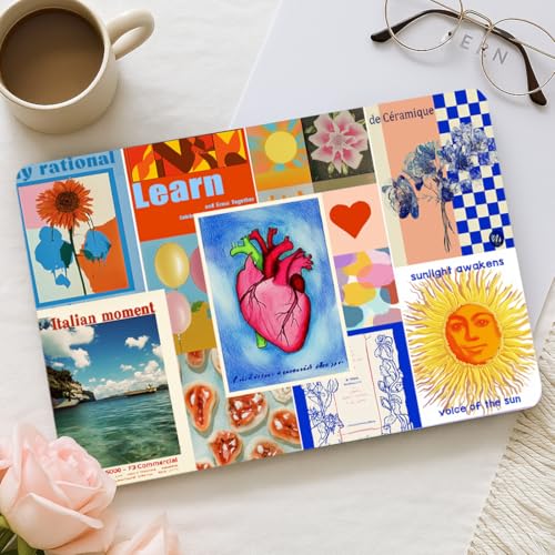 PLIGREAT Art Poster Pattern Laptop Skin Stickers Cutable Universal Size Fits 12" 13" 13.3" 14" 15 Inch Laptop Creative Removable Waterproof Notebook Art Decals PC Protector Cover Sticker
