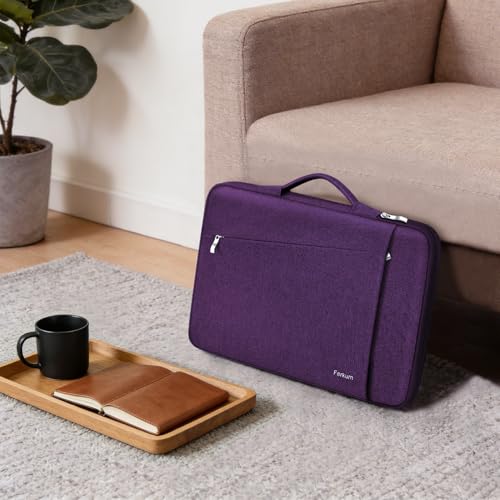 Ferkurn Purple Laptop Sleeve, 14 inch, Compatible with MacBook Pro 2021, Notebook Asus, Acer Chromebook, Handmade, Zipper - color: Purple, size: 14 inch