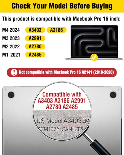 F FORITO Magnetic Privacy Screen Protector Compatible with MacBook Pro 16 inch (2021-2024, M1, M2, M3, M4 Pro/Max), Removable 360° Anti Peeping Anti Blue Light Anti Glare Laptop Privacy Shield - size: for Mac Pro 16.2" (2021-2024, M1,M2,M3,M4)