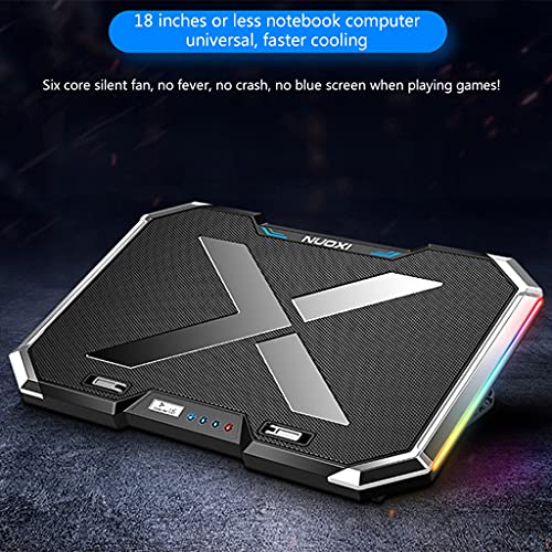 Laptop Stand with Cooling Notebook Pad Portable Bracket RGB Light Effect for Gaming Notebook Computer Cooling Bracket
