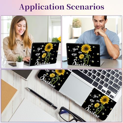 Laptop Skin Sticker Laptop Cover for 12" 13" 13.3" 14" Laptop Stickers,Reusable Skin Sticker Cover Personalized Art Waterproof & Scratch-Resistant Protector Case,Sunflower - color: Sunflower