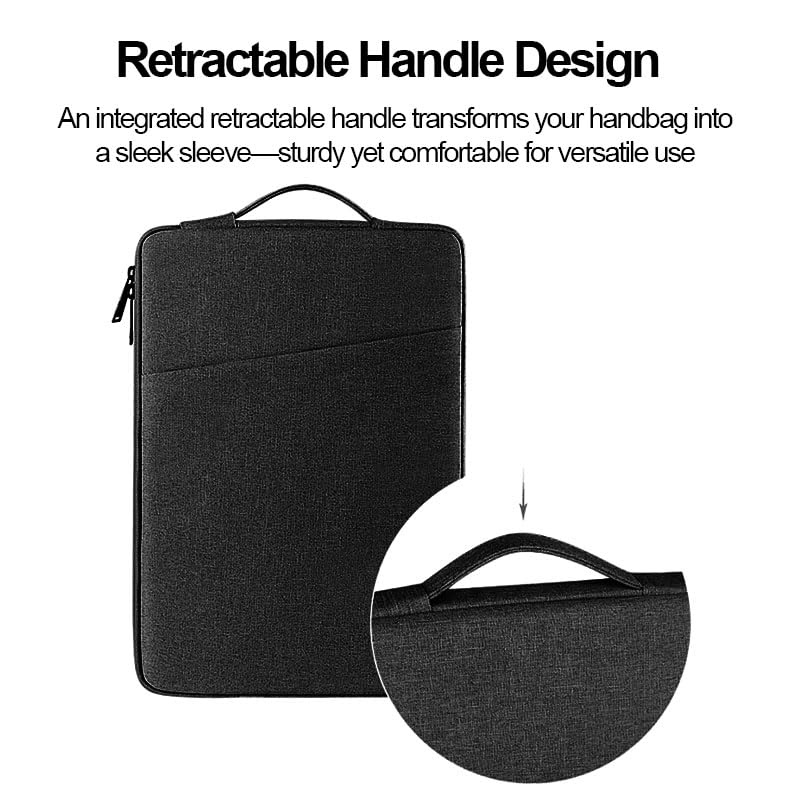 15.6In Laptop Case Sleeve, Protective Cover Bag with Accessories Pocket for 15-16In HP Asus Dell Lenovo Notebook - color: Black