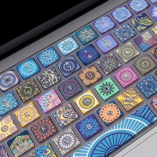 Keyboard Cover for MacBook Pro 14''/16'' (A2442 A2779 A2918 A2992 A2485 A2780 A2991) M1 M2 M3 Pro/Max, MacBook Air 13.6''/15'' (A2941 A3114 A2681 A3113) M2 M3, Bohemian