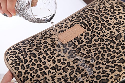 BSLVWG 11.6 Inch Laptop Sleeve Multi-Color & Size Choices Case/Water-Resistant Neoprene Notebook Computer Pocket Tablet Briefcase Carrying Bag/Pouch Skin Cover - color: Brown Leopard, size: 11.6 inch