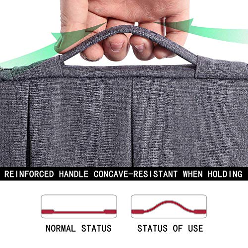 Voova Laptop Sleeve Carrying Case 13 13.6 Inch Compatible with MacBook Air 13 M1/M2/M3/M4, MacBook Pro 13/14, IPad Pro 13, Waterproof Slim Computer Cover Bag, Dark Grey - color: Dark Grey, size: 12.6-13.6 Inch