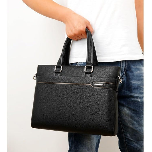 Briefcase Business Document Storage Bag Laptop Protection Handbag Material Organize Pouch Accessories(D) - color: D