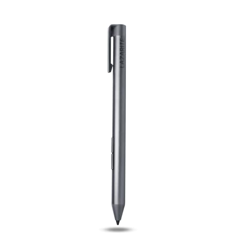 LAZARITE M Pen, Active Stylus for Lenovo Tab P11, Flex 5/14, Yoga 7i, Hp Envy x360/Pavilion x360/Spectre x360, Digital Pen with 4096 Pressure Sensitivity, Palm Rejection, Super Long-Lasting - style: grey