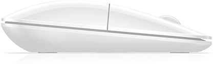 HP Z3700 Wireless Mouse, White, Slim, Multi-OS & Device Compatibility, 2.4 GHZ Connectivity, Multi-Surface Technology, Blue LED 1200 dpi Optical Sensor, Up to 16 Months Battery Life - color: White