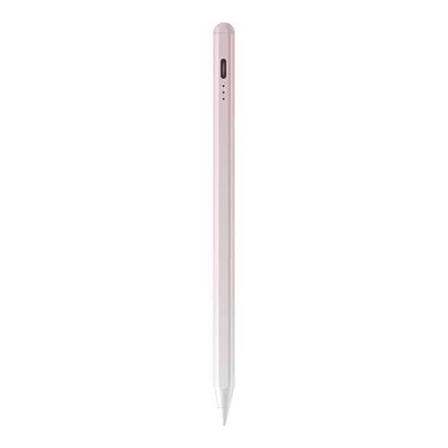 Stylus Pen, Active Stylus Pen Compatible for iOS and Android Touchscreens/Phones, Rechargeable with Dual Touch Screen, Stylus Pencil for A-pple/Android/Tablet, 16.5CM,Pink - color: Pink